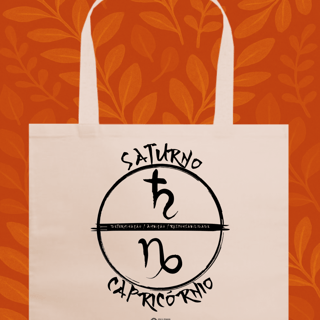 Ecobag Capricórnio/ Saturno Gráfica