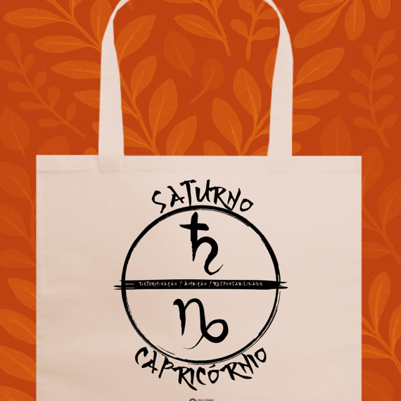 Ecobag Capricórnio/ Saturno Gráfica
