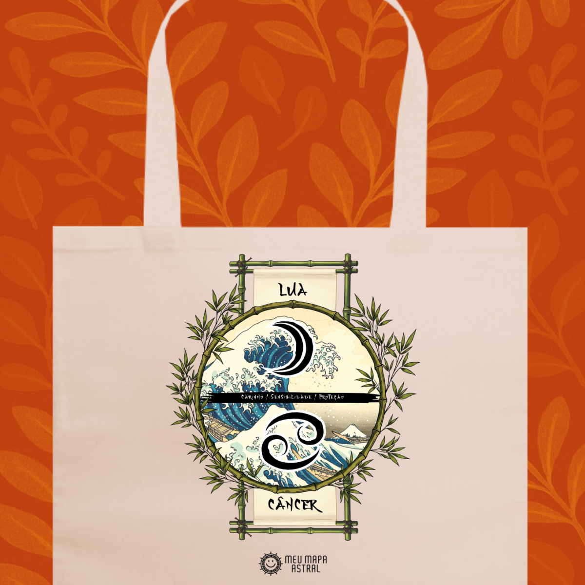 Nome do produto: Ecobag Câncer/Lua Ilustrada