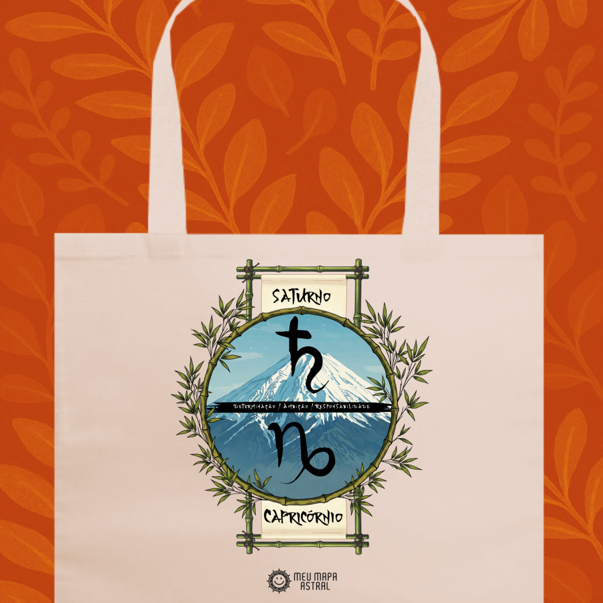 Nome do produto: Ecobag Capricórnio/Saturno Ilustrada