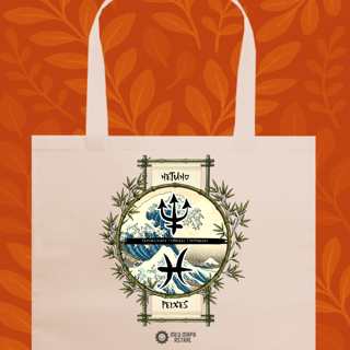 Ecobag Peixes/Netuno Ilustrada