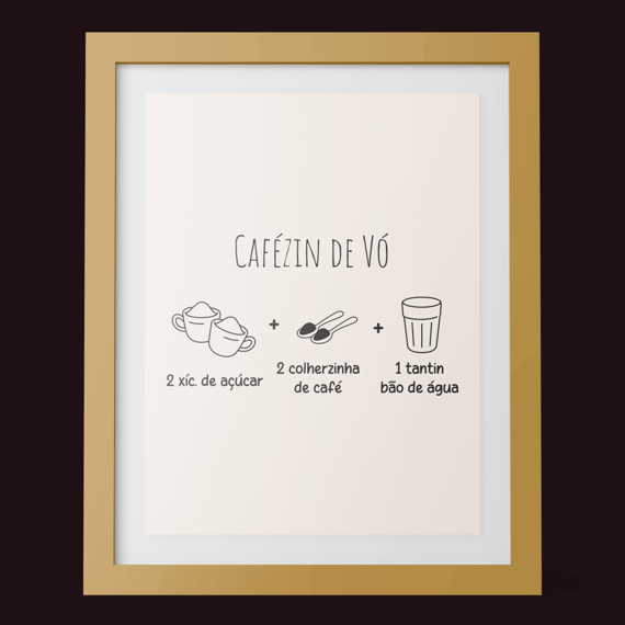 Poster Cafézin de Vó