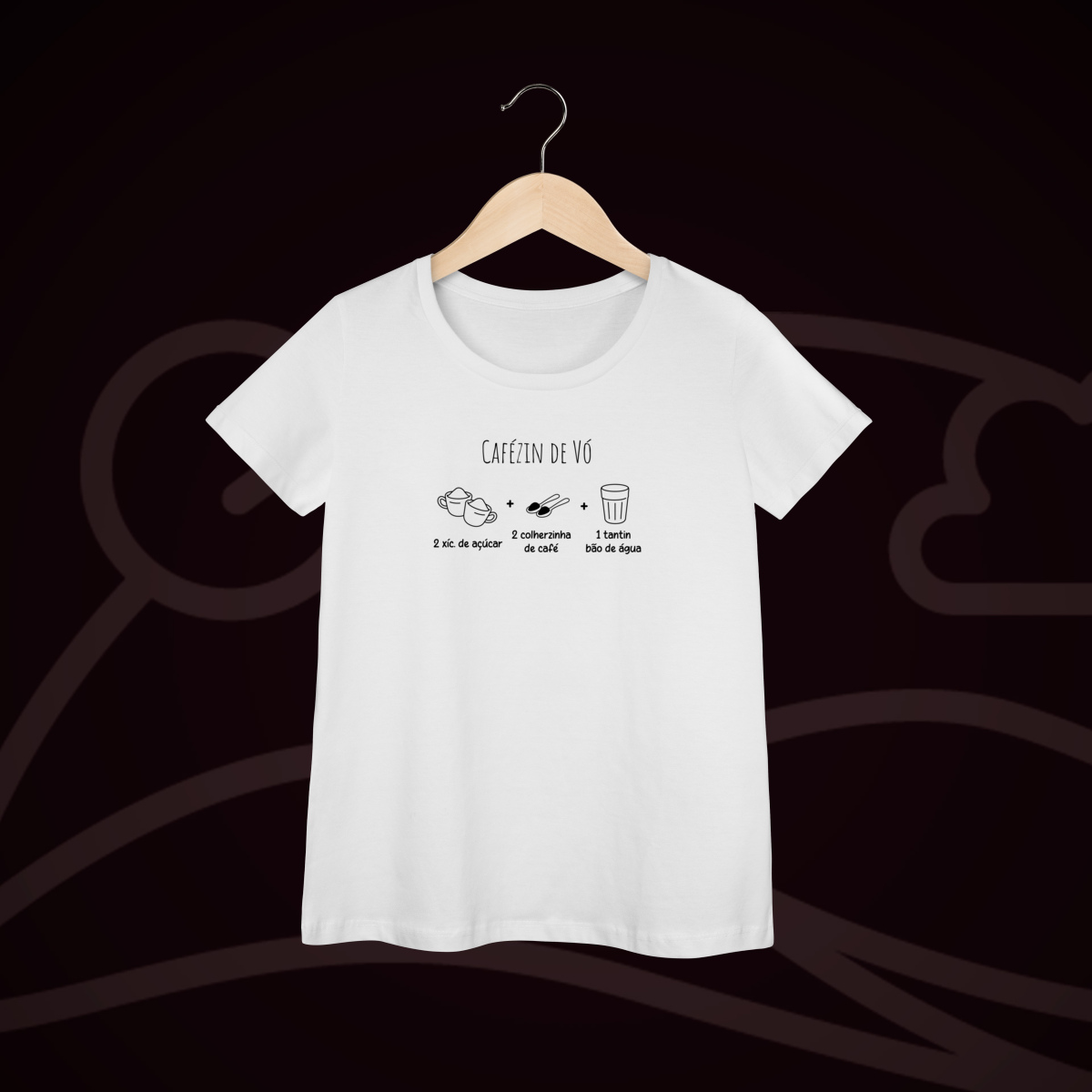 Camiseta Babylook CAFÉZIN DE VÓ