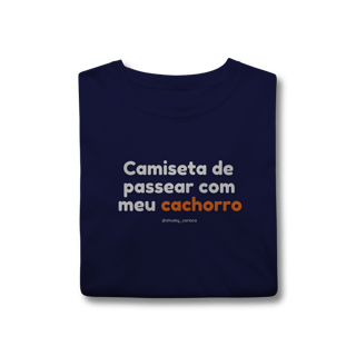 Nome do produtoCamiseta de passear com meu cachorro