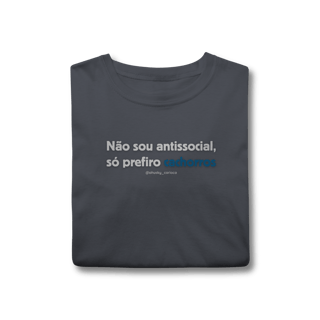 Nome do produtoNão sou antissocial, só prefiro cachorros