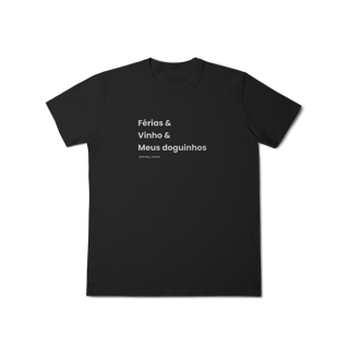 Nome do produtoFérias & Vinho & Meus doguinhos
