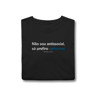 Nome do produtoNão sou antissocial, só prefiro cachorros