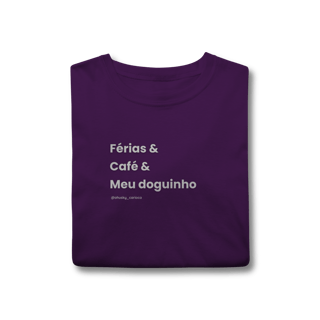 Nome do produtoFérias & Café & meu doguinho