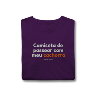 Nome do produtoCamiseta de passear com meu cachorro