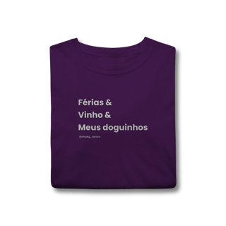 Nome do produtoFérias & Vinho & Meus doguinhos