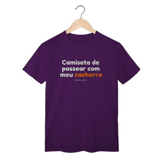 Nome do produtoCamiseta de passear com meu cachorro
