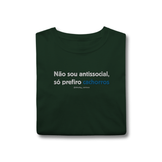 Nome do produtoNão sou antissocial, só prefiro cachorros