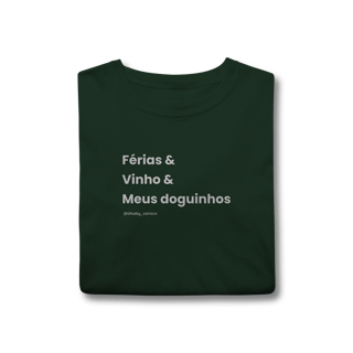 Nome do produtoFérias & Vinho & Meus doguinhos