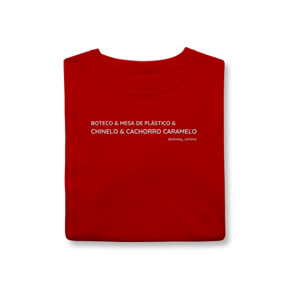 Nome do produtoboteco & mesa de plástico & chinelo & cachorro caramelo