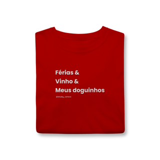 Nome do produtoFérias & Vinho & Meus doguinhos