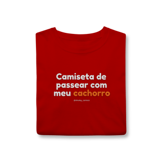 Nome do produtoCamiseta de passear com meu cachorro