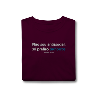 Nome do produtoNão sou antissocial, só prefiro cachorros