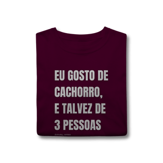 Nome do produtoEu gosto de cachorro, e talvez de 3 pessoas