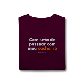 Nome do produtoCamiseta de passear com meu cachorro
