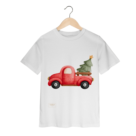 Camiseta Quality Infantil (10 a 14)l – Caminhonete de Natal