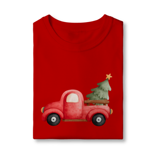 Nome do produto Camiseta Classic Infantil – Caminhonete de Natal