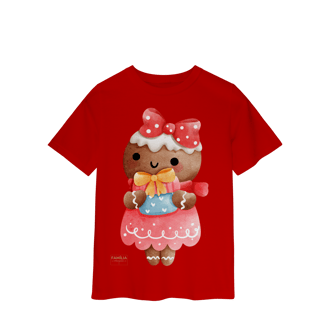 Nome do produto Camiseta Classic Infantil — Ginger Love Presente | Natal