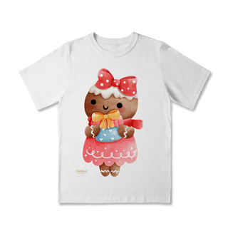 Nome do produto Camiseta Classic Infantil — Ginger Love Presente | Natal