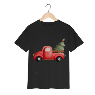 Nome do produto Camiseta Classic Infantil – Caminhonete de Natal