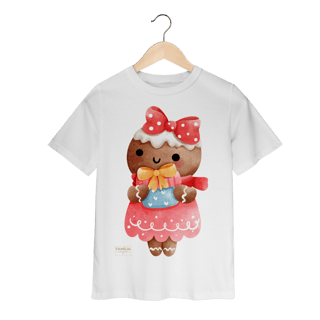Nome do produto Camiseta Classic Infantil — Ginger Love Presente | Natal