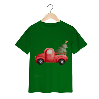 Nome do produto Camiseta Classic Infantil – Caminhonete de Natal