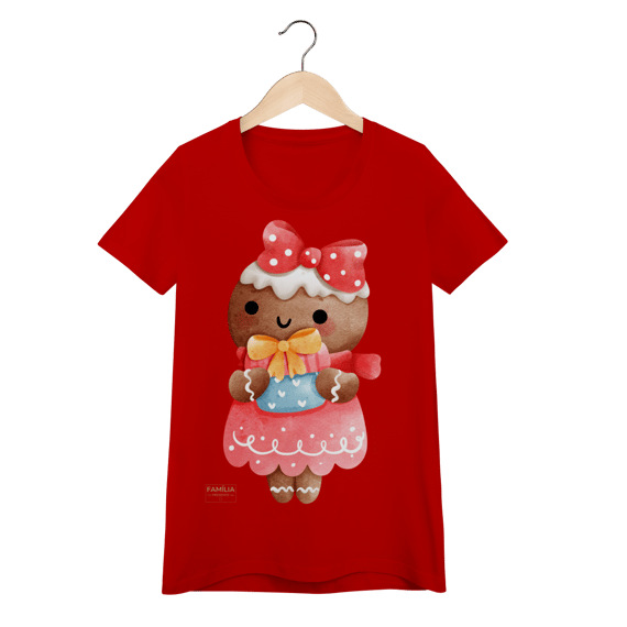 Camiseta Baby Long Quality - Ginger Love Presente | Natal