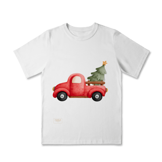 Nome do produto Camiseta Classic Infantil – Caminhonete de Natal