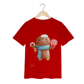 Nome do produto Camiseta Classic Infantil — Ginger Love Doces | Natal