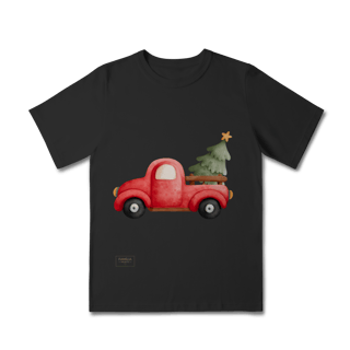 Nome do produto Camiseta Classic Infantil – Caminhonete de Natal