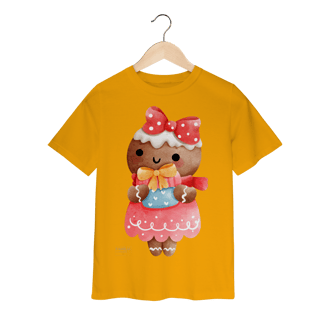 Nome do produto Camiseta Classic Infantil — Ginger Love Presente | Natal
