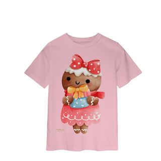 Nome do produto Camiseta Classic Infantil — Ginger Love Presente | Natal