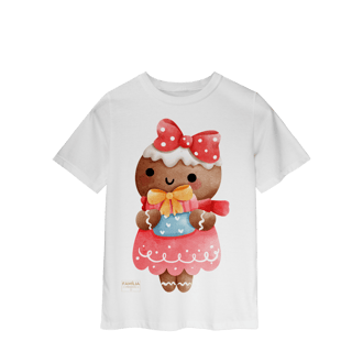 Nome do produto Camiseta Classic Infantil — Ginger Love Presente | Natal