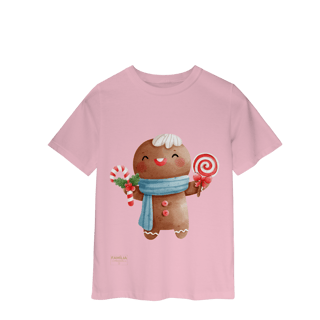 Nome do produto Camiseta Classic Infantil — Ginger Love Doces | Natal