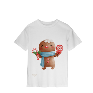 Nome do produto Camiseta Classic Infantil — Ginger Love Doces | Natal
