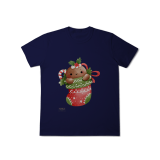 Nome do produto T-Shirt Classic -  Ginger Love Meia | Natal