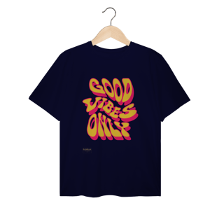 Nome do produto T-Shirt Plus Size - GOOD VIBES ONLY