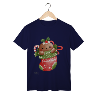 Nome do produto T-Shirt Classic -  Ginger Love Meia | Natal