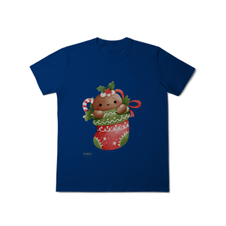 Nome do produto T-Shirt Classic -  Ginger Love Meia | Natal