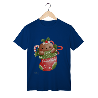 Nome do produto T-Shirt Classic -  Ginger Love Meia | Natal