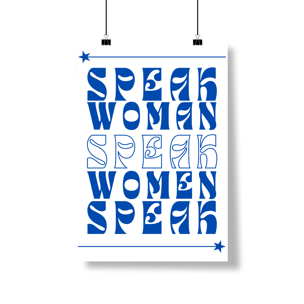 Poster Retrato - OWN YOUR VOICE Nome do produto: Poster Retrato - OWN YOUR VOICE