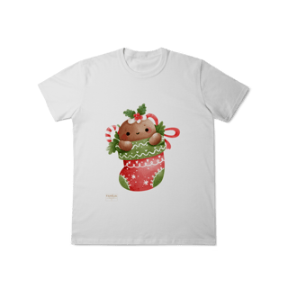 Nome do produto T-Shirt Classic -  Ginger Love Meia | Natal