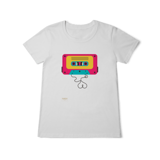 Nome do produto Camiseta Baby Long Classic - FITA CASSETE
