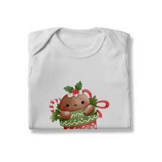 Nome do produto Body Infantil -  Ginger Love Meia | Natal