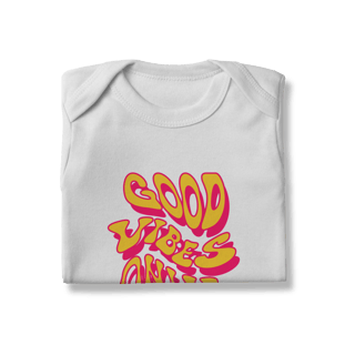 Nome do produto Body Infantil - GOOD VIBES ONLY