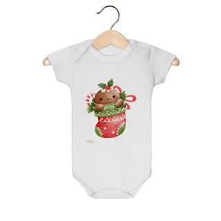Body Infantil -  Ginger Love Meia | Natal